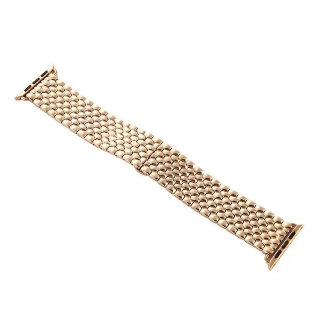 Goosuu 2017 Новый металлический ремешок из нержавеющей стали с 7 точками для часов Apple