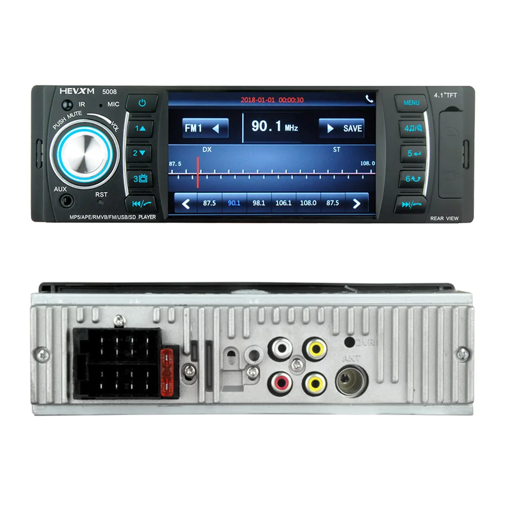 AIYIMA 4 1 &quot1 Din цифровой Дисплей Bluetooth универсальный MP5 проигрыватель USB SD AUX FM радио
