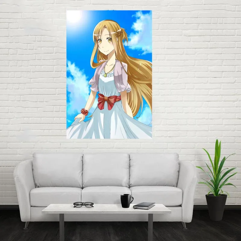 Симпатичная новинка Обувь для вечеринки в Стиле косплей Sword Art Online плакат