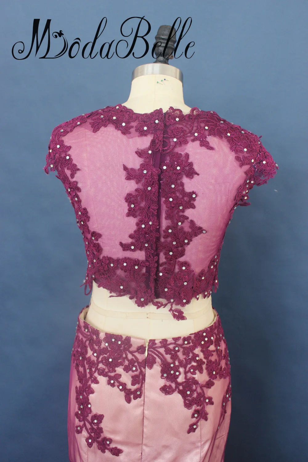 Modabelle винограда фиолетовый 2 шт. Русалка платье для выпускного вечера Vestido De Gala 2017