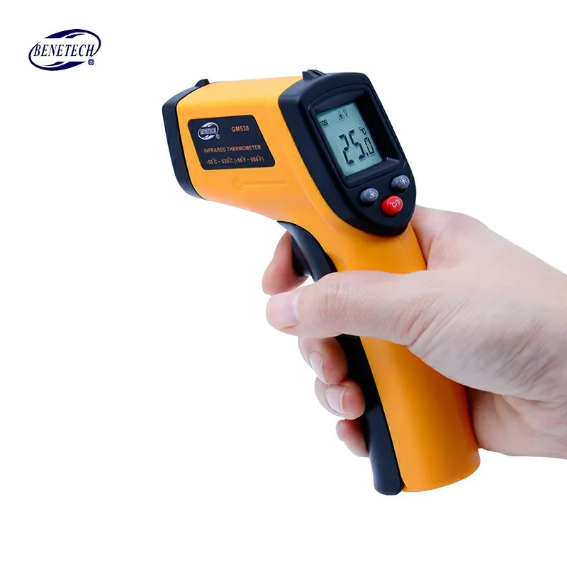 Цифровой Бесконтактный лазерный термометр GM530 -50 ~ 530C (-58 875F) ИК точечный пирометр |