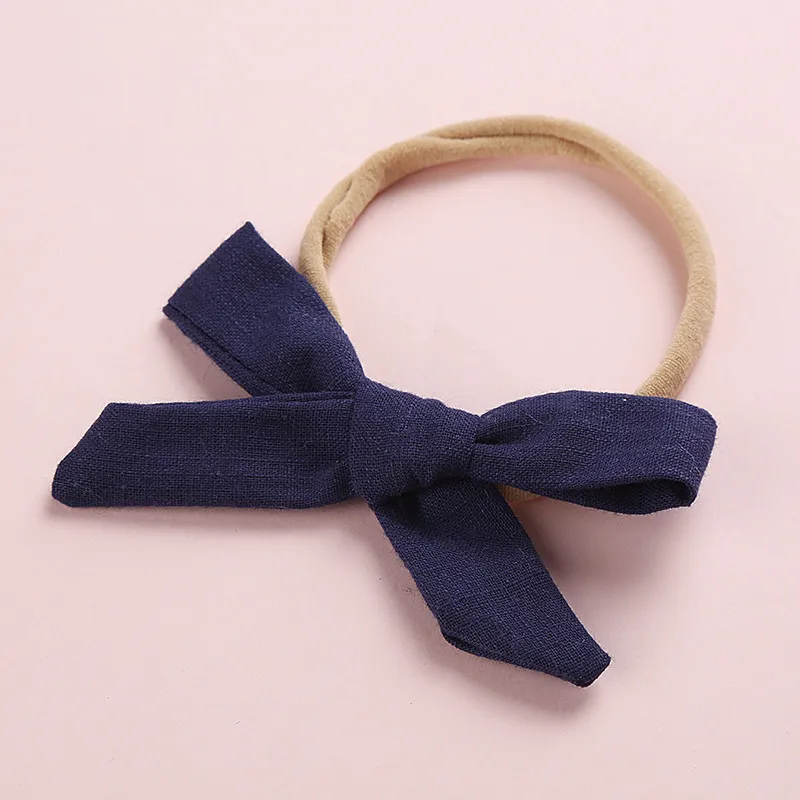 50pcs Bulk Price Girls Bows Nylon Headbands Super Soft Traceless Cotton Head Bands For Baby Hair Wraps Kids Adult | Детская одежда и