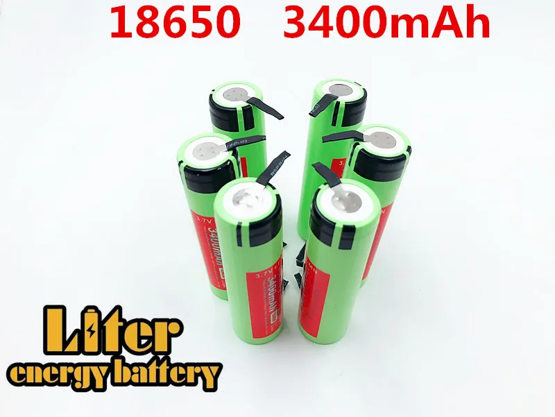 Фото 100% новый Оригинальный NCR18650B 3,7 v 3400 mah 18650 литиевая аккумуляторная батарея сварочные никелевые листовые батареи №1