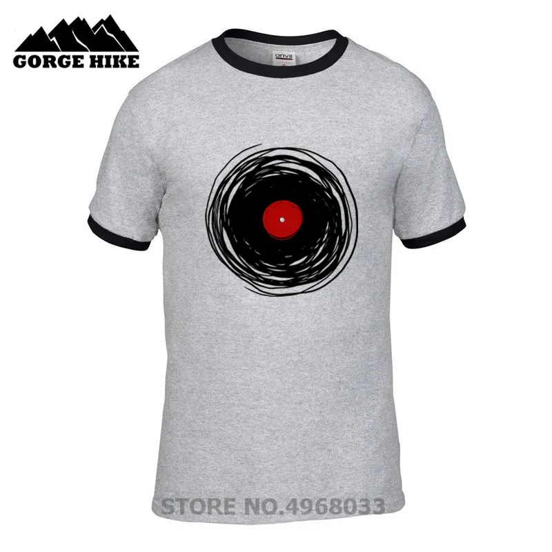 Уникальные футболки оптом Мужская Прямая поставка спиннинг с виниловой записью