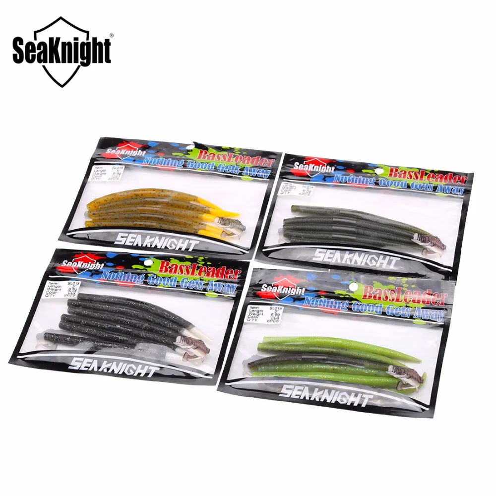 SeaKnight бренд SL018 Серия 6 шт Мягкая рыболовная приманка 127 мм/5.0in 9 г мягкий воблер