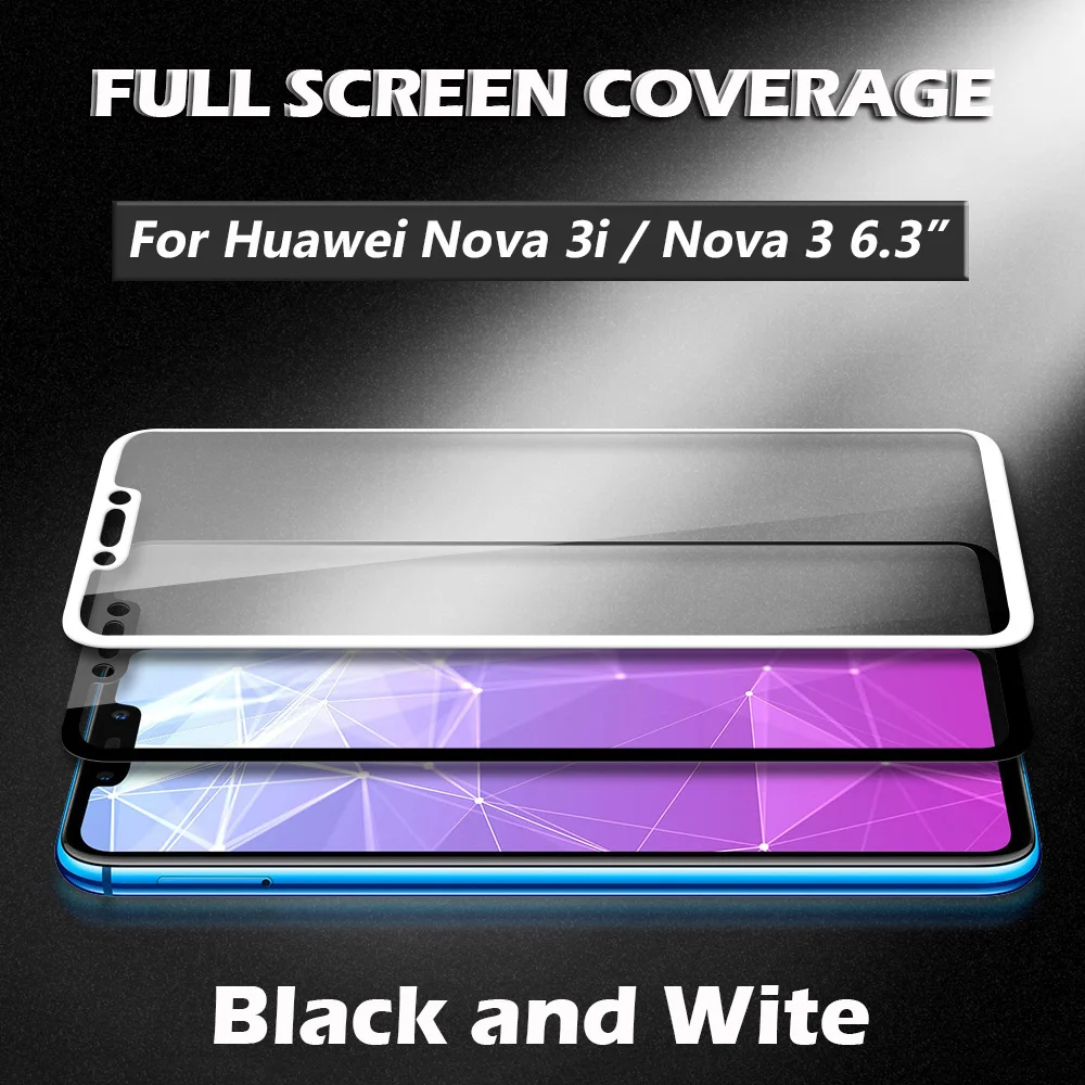 JONSNOW полное покрытие из закаленного стекла для huawei Nova 3i Защитная пленка 3 6