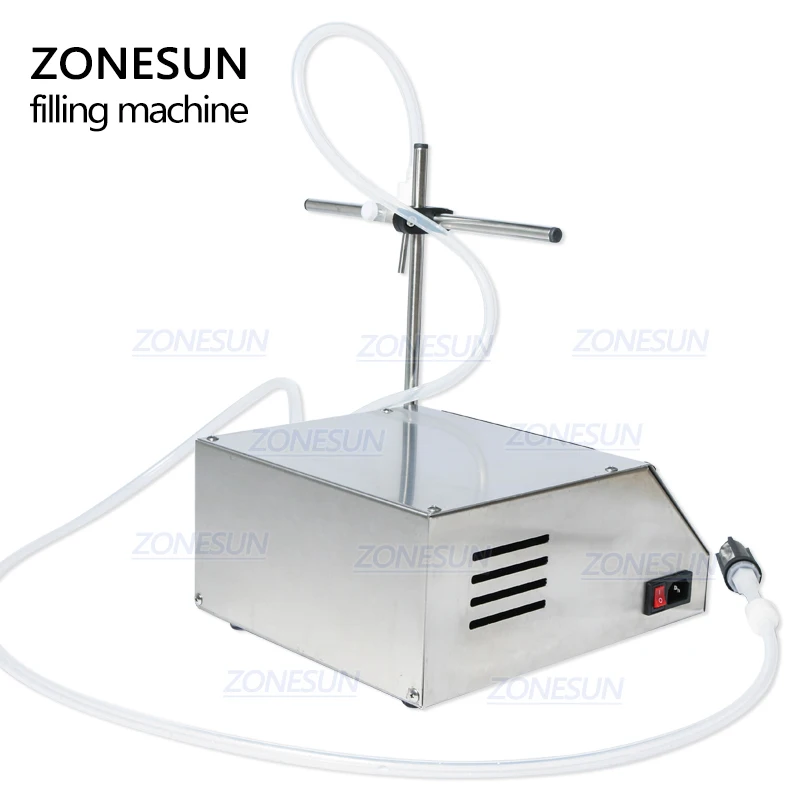 ZONESUN перистальтический насос, бутылка для наполнителя воды, жидкий флакон, настольная машина для наполнения сока, напитков, молока, напитков, масла, духов