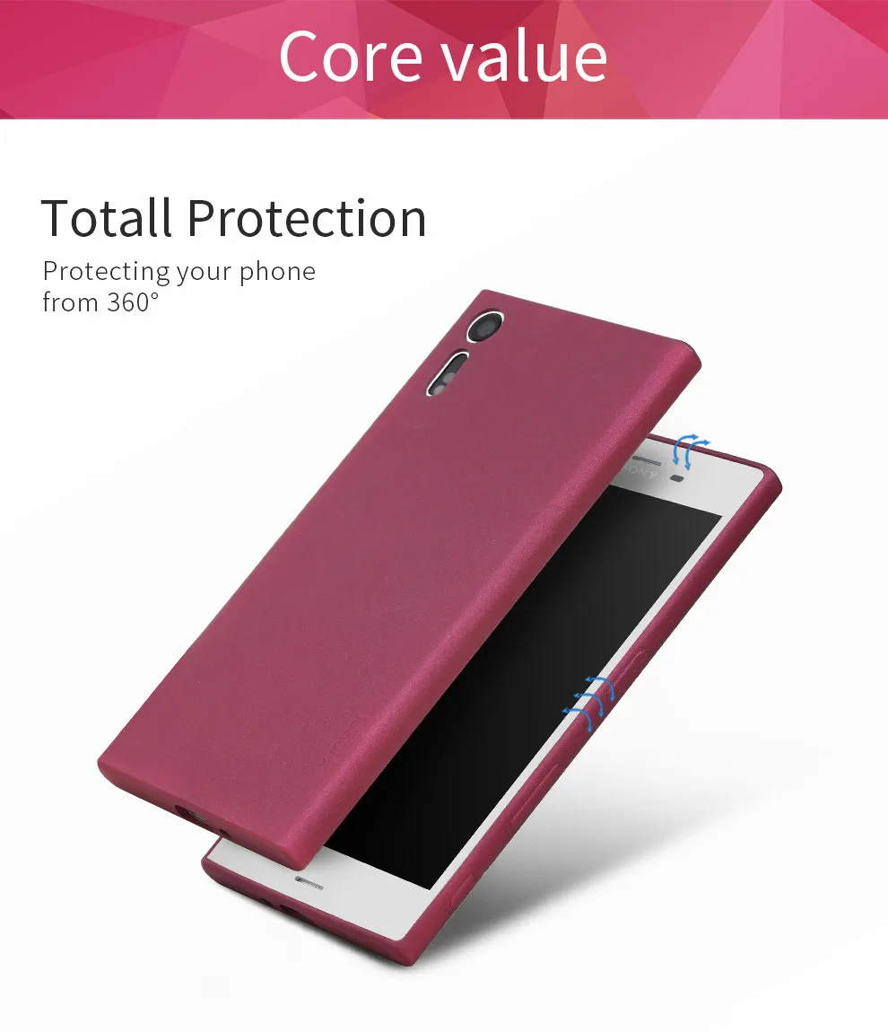 X-Level матовый Силиконовый чехол для sony Xperia XA2 ультра Z2 Z3 Z4 Z5 плюс C4 C6 L36H L39H E5 M5 XZ1 Компактный Мягкий матовый чехол из ТПУ