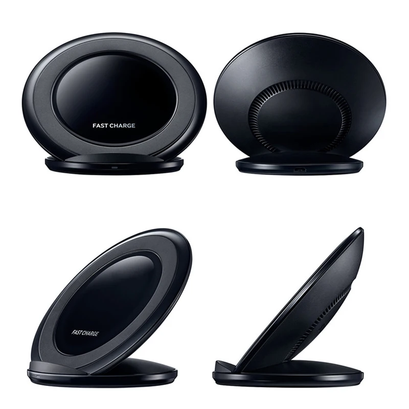 Беспроводная зарядная подставка с 2 катушками и вентилятором для Samsung galaxy s7 edge S8 S9