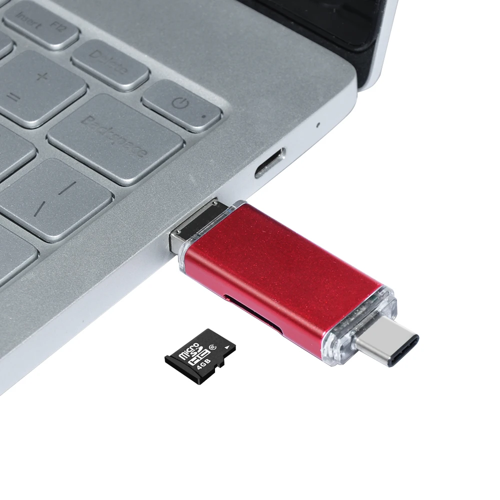 Портативный мини-считыватель карт Deepfox 3 в 1 USB Type C Micro 2 0 TF SD OTG для Android Phone |