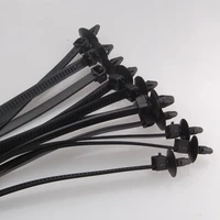 high quality 100pcslot 112x2 5mm black self locking push mount wire ties nylon screw push mount cable tie zip tie