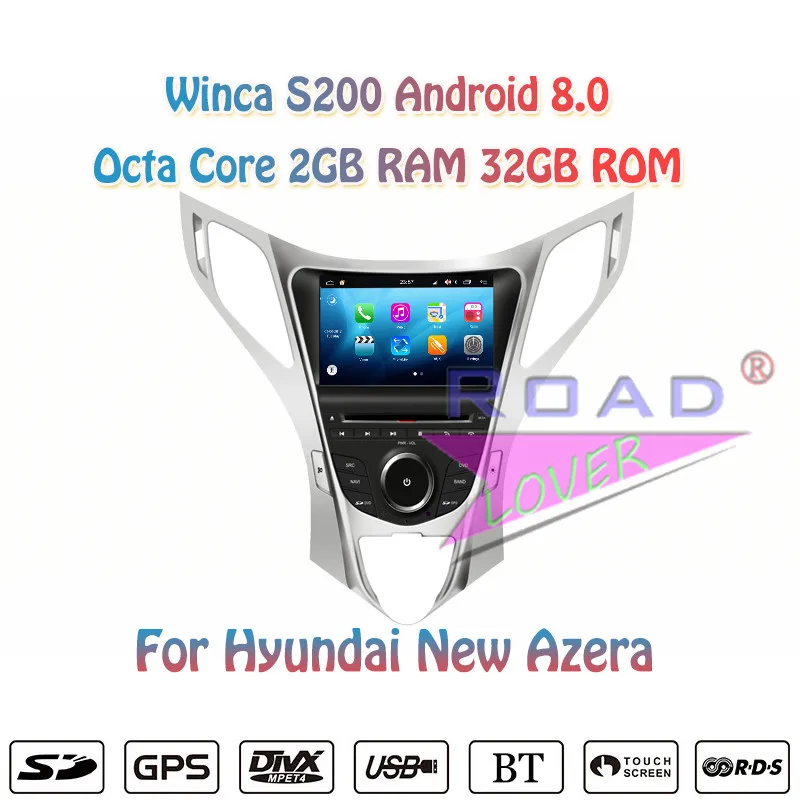 Winca S200 Android 8,0 Автомобильный приемник с dvd-проигрывателем для Hyundai Azera Grandeur HG I55 2011-Стерео gps навигация Magnitol два Din