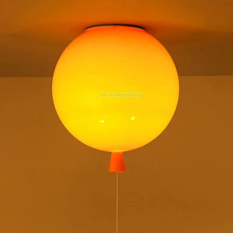 Luz de techo en forma de bola d300 mm, lámpara de globo para dormitorio de niños hermosos, iluminación colorida para decoración del vestíbulo