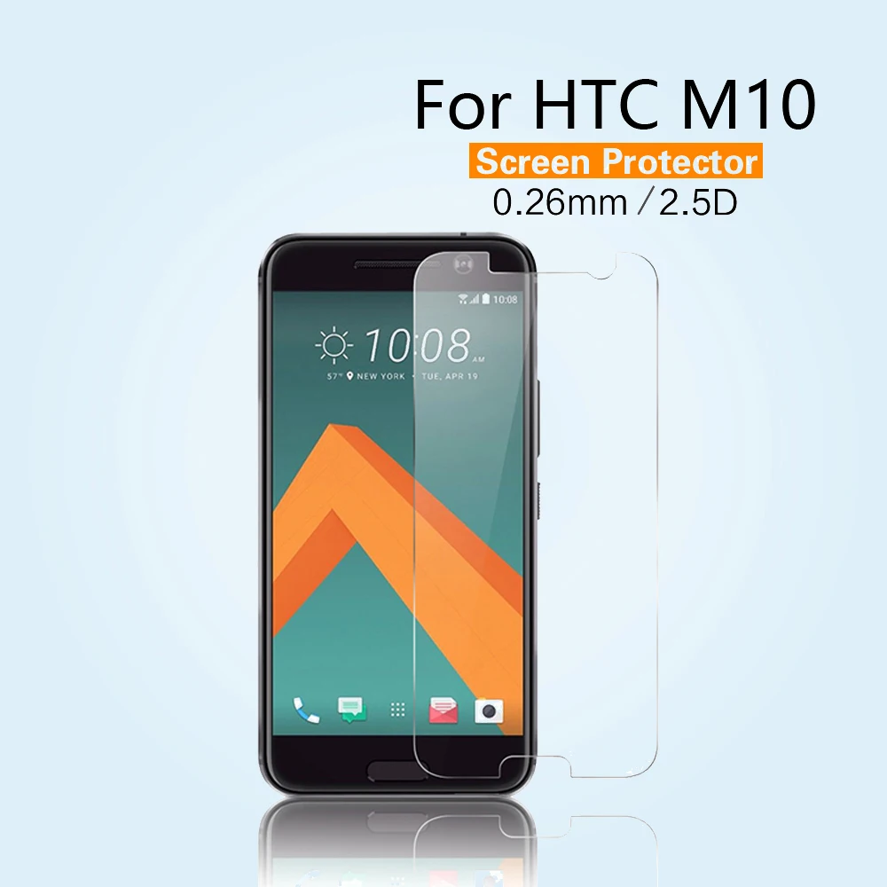 10 шт./лот 2.5D закругленные края закаленное стекло Защита для экрана HTC One M10