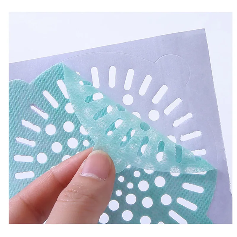 10 шт. одноразовые Ванная комната сливная раковина волос Пробка фильтр Стикеры