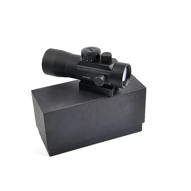 B bestsight 1x40 2x40 3x44 прицел с красной зеленой точечной подсветкой дальномер охотничий прицел 11 мм и 20 мм Вивер - Цвет: 3X44