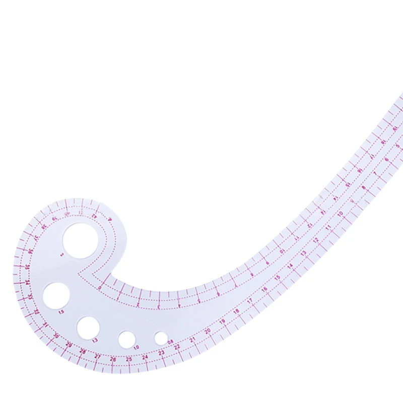 

1Pcs Multifunction Comma Shape Clothing Cutting Measuring Rulers Plastic 3231 Grading Patchwork DIY Sewing Ruler Sewing Tools
