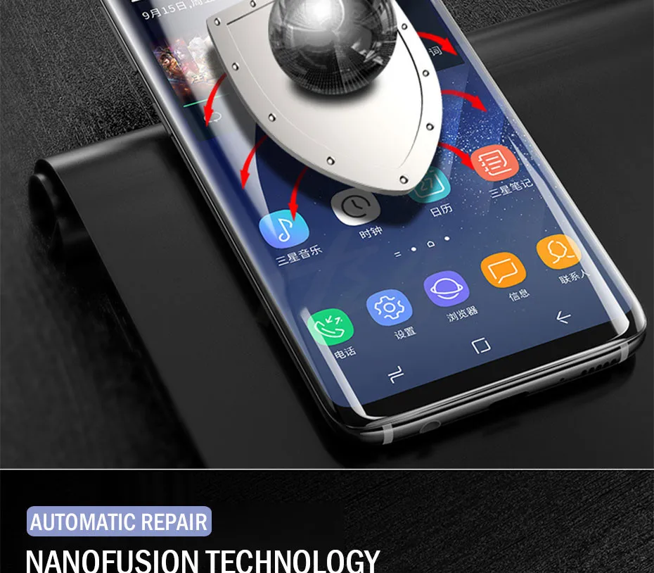 H& A полное покрытие мягкая Гидрогелевая пленка для samsung Galaxy S9 Plus S8 Plus S6 S7 Edge защитная пленка не закаленное стекло