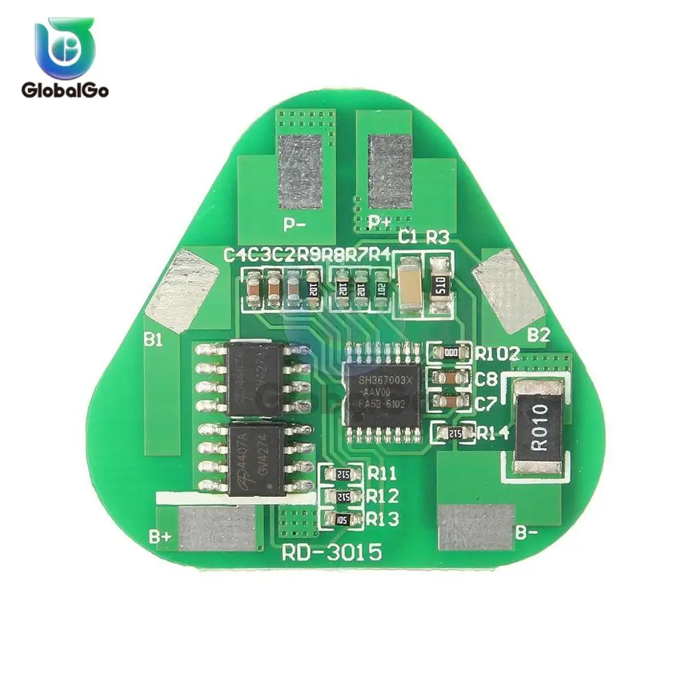 3S 4A Li-ion Li-Po Lithium Polymer Battery Protection Board 3 Cell PCB Module Short Circuit Overcharge | Инструменты
