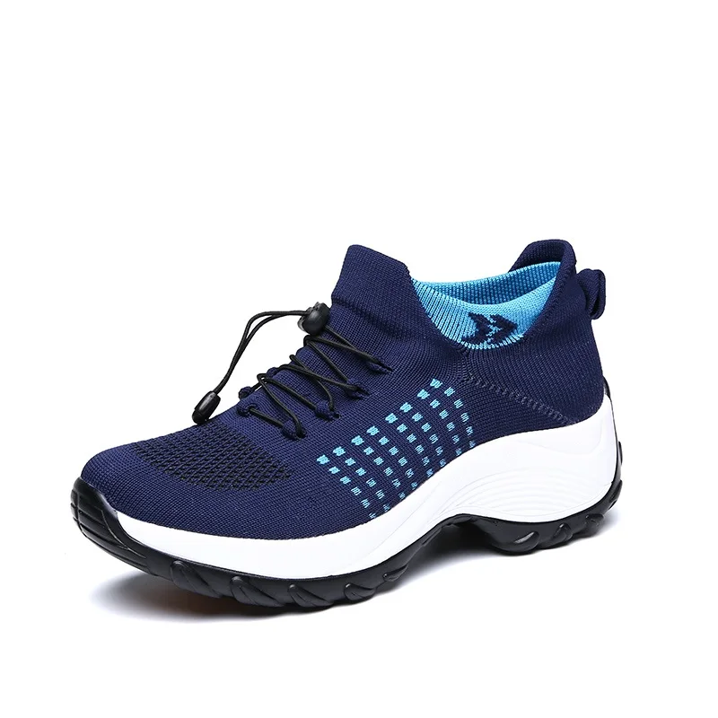 Женская обувь на платформе; Повседневная обувь; tenis feminino; сетчатые кроссовки, увеличивающие рост; Женская Удобная прогулочная обувь; - Цвет: purple 1855