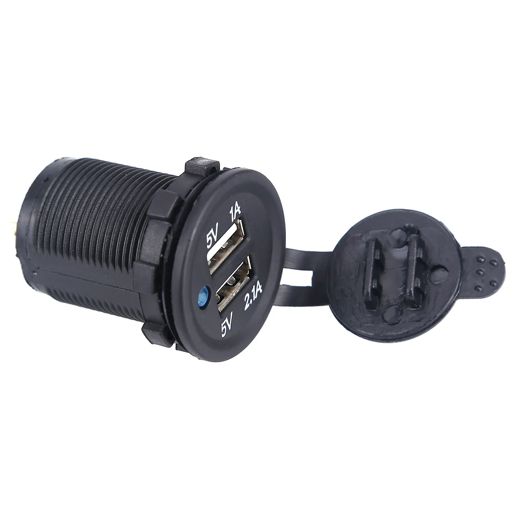 Автомобильное зарядное устройство с двумя выходами USB 2 1 а/1 А автомобильное