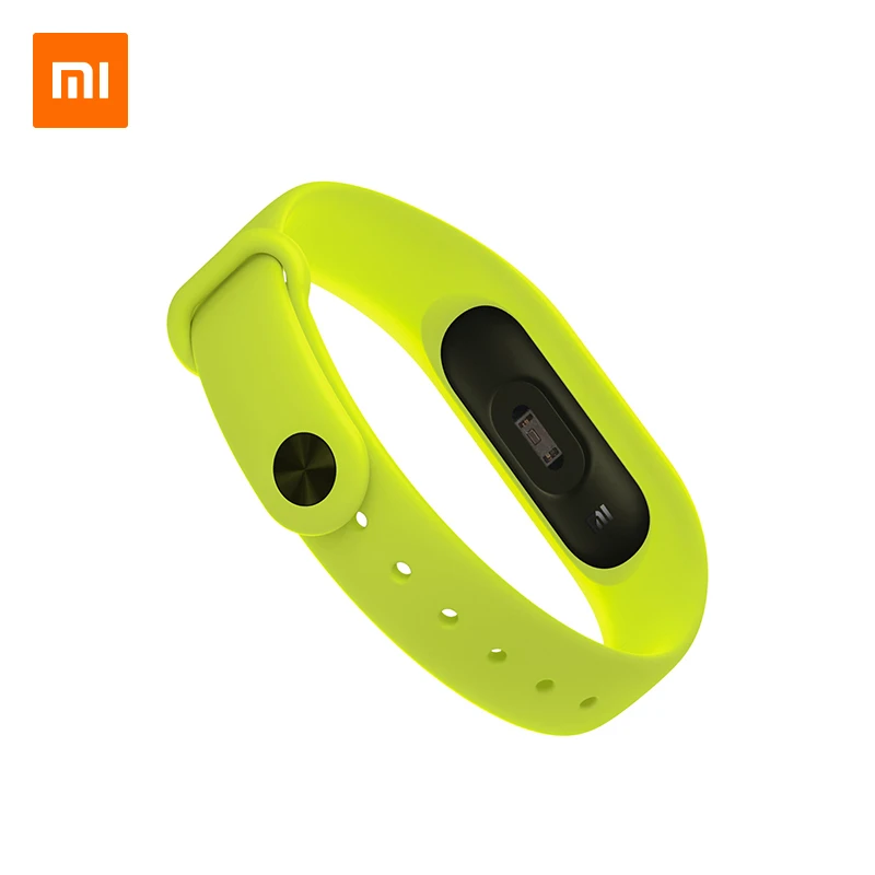 Оригинальный ремешок Xiaomi Mi Band 2 Зеленый силиконовый сменный TPE для умных часов