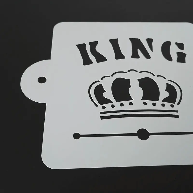 5 дюймов Король Корона торт Трафарет Шаблон сахарная мастика пластиковая печать