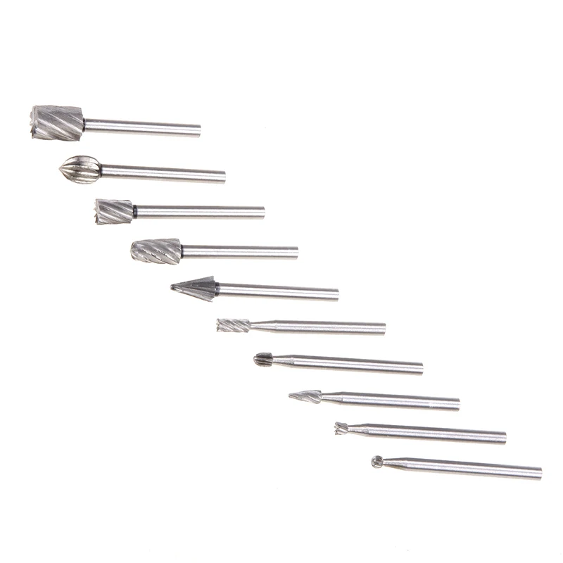 10 Pcs/Set HSS Professional Hardware Tools Rotating Drill Bit Kit DIY Engraving Wood Working Tool Drilling #82670 | Инструменты