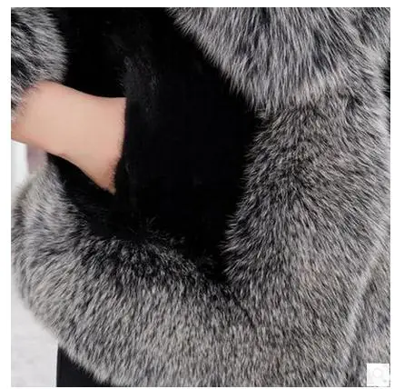 Женская шуба из искусственного меха Повседневная большого размера K427|faux fur jacket|faux