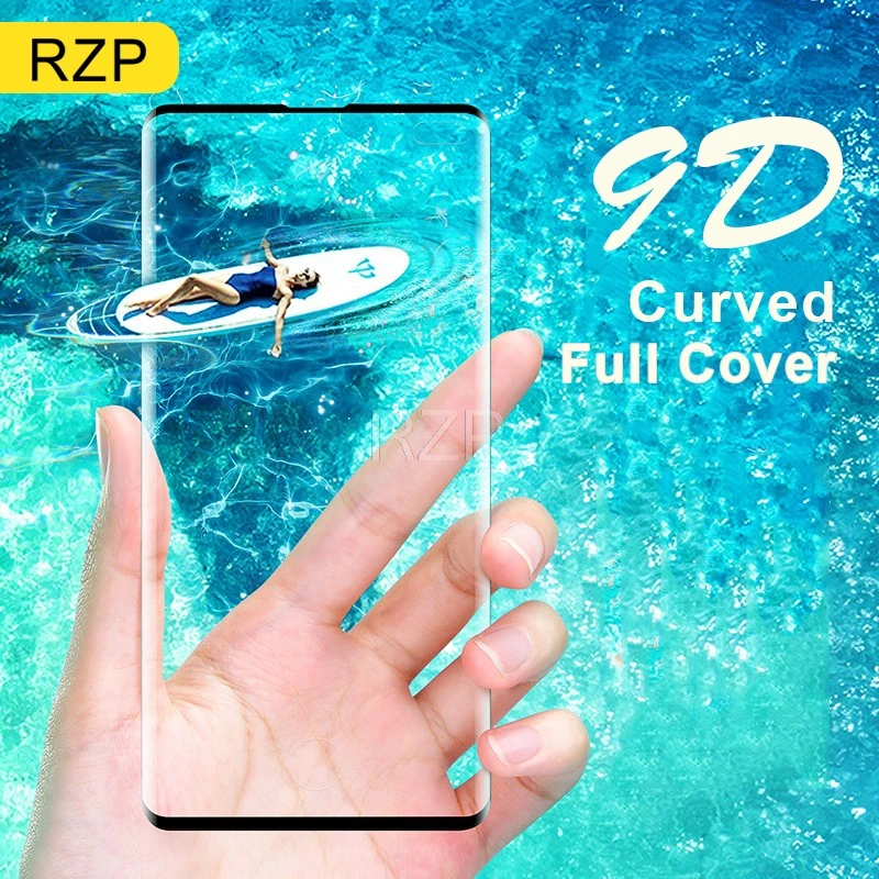 RZP 9D изогнутый полный протектор экрана для Samsung Galaxy S7 edge S8 S9 S10 Plus S10e + TPU пленка (не