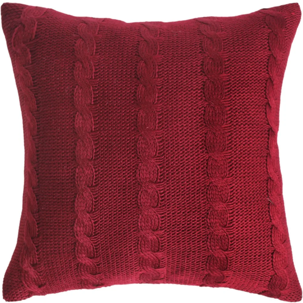 Подарочный набор 2 шт. рождественские чулки с наволочкой вязаный