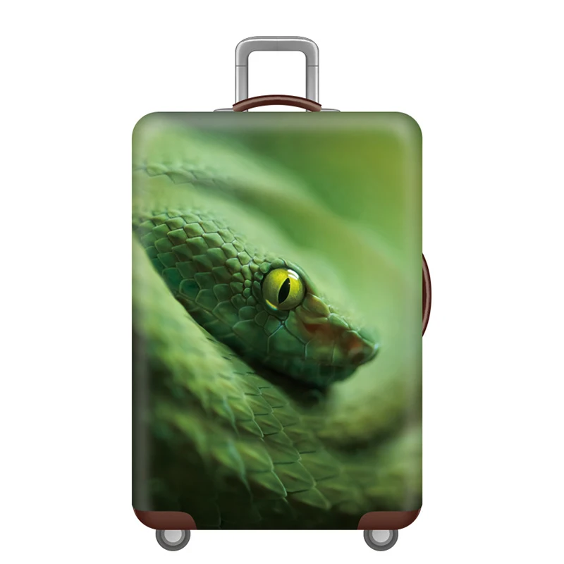 F Luggage cover Эластичные Защитные чехлы для багажа с животным узором, Чехол для багажа, подходит для 18-32 дюймов, пылезащитный чехол для чемодана, аксессуары для путешествий - Цвет: F Luggage cover