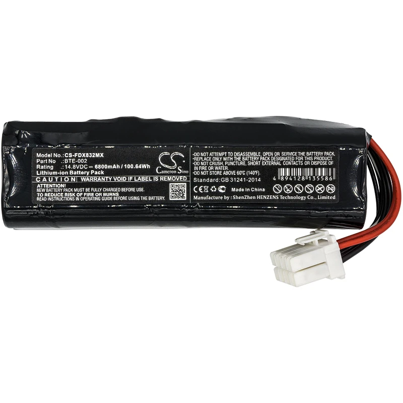 UPGRADE Cameron Sino Battery For Fukuda BTE-002 Medical Li-ion 6800mAh / 100.64Wh | Электроника