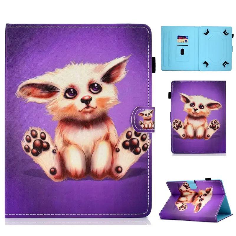 M048 Универсальный 8,0 дюймовый чехол для huawei M5 M6 8,4 Tablet Cover для Ipad Mini 1 2 3 4 5 для samsung Tab 8,0 Милая подставка в виде кошки Funda - Цвет: M048