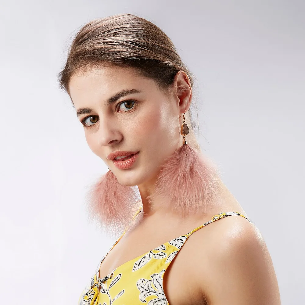 Rinhoo Bohemian Ethnic Long Statement Colorful Tassel Drop Earrings Boho Beads Fringe Earrings Women Fashion Dangle Earring