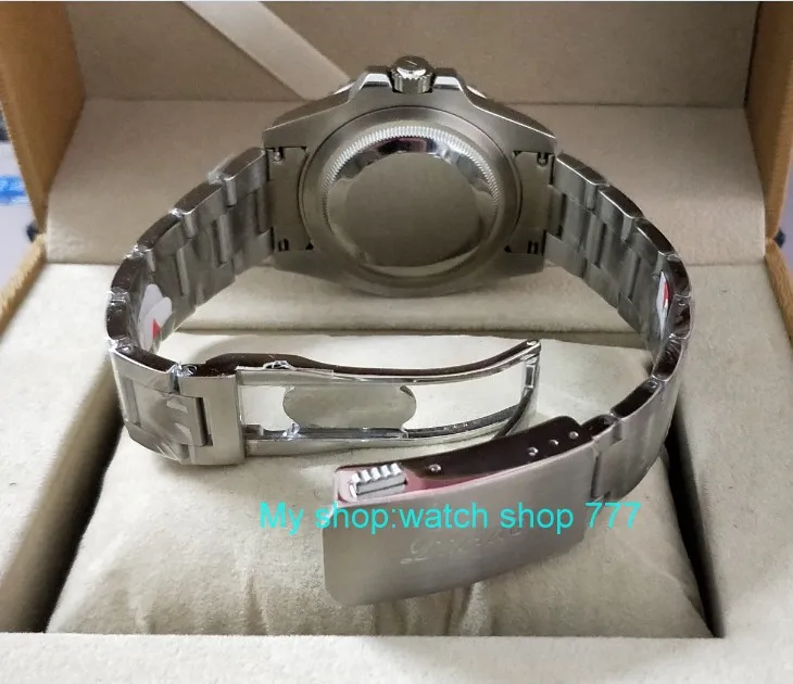 Светящиеся Мужские часы с черной керамической рамкой 40 мм|bezel ceramic|bezel gmtbezel watch |