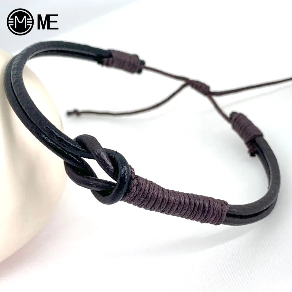 2019 новые настоящие браслеты из яловой кожи для мужчин и женщин винтажный браслет