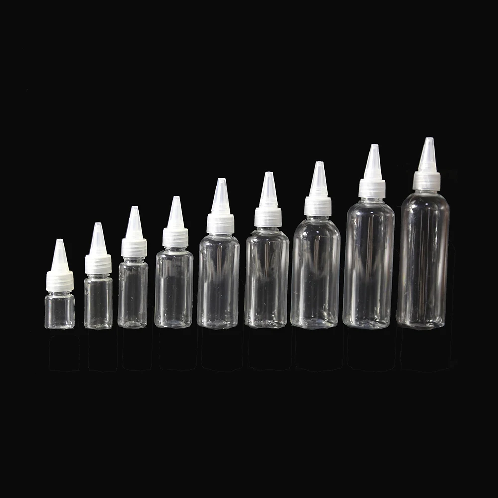 100 шт. пластиковая бутылочка косметическая упаковка пустая Маленькая прозрачная