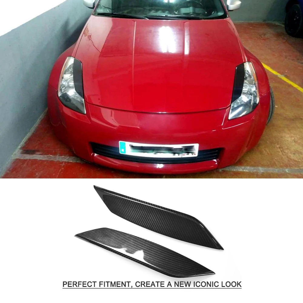 Передсветильник фары для бровей Nissan 350Z Coupe 2-Door 2003 2004 2005 2006 сухое чистое углеродное