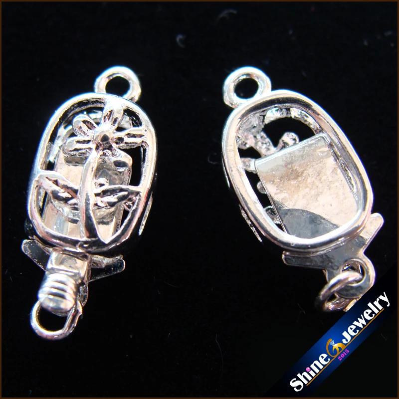 Оптовая продажа 1 струна Филигранное серебряное покрытие Цветочная коробка