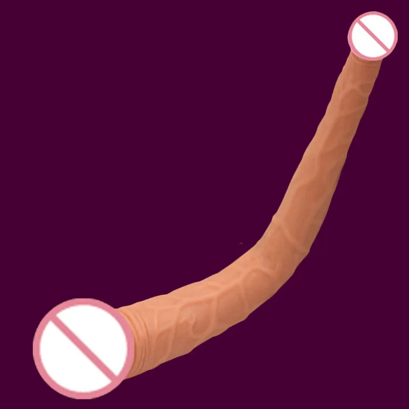Двойной мягкий и реалистичный конский фаллоимитатор длинный член Вагина