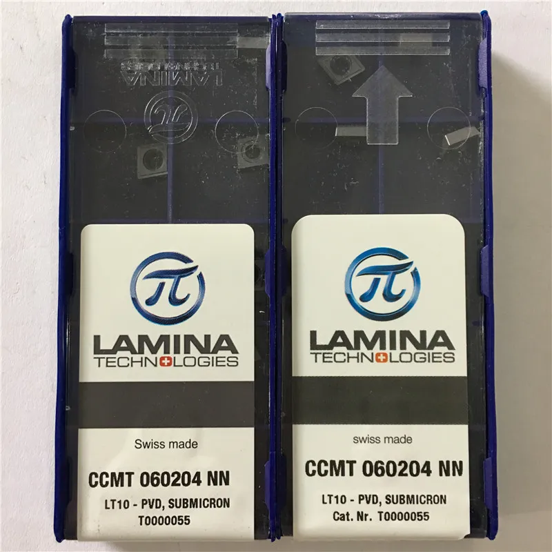 CCMT060204NN LT10 Оригинал LAMINA ЧПУ лезвие вставки карбида токарный инструмент 10 шт./лот