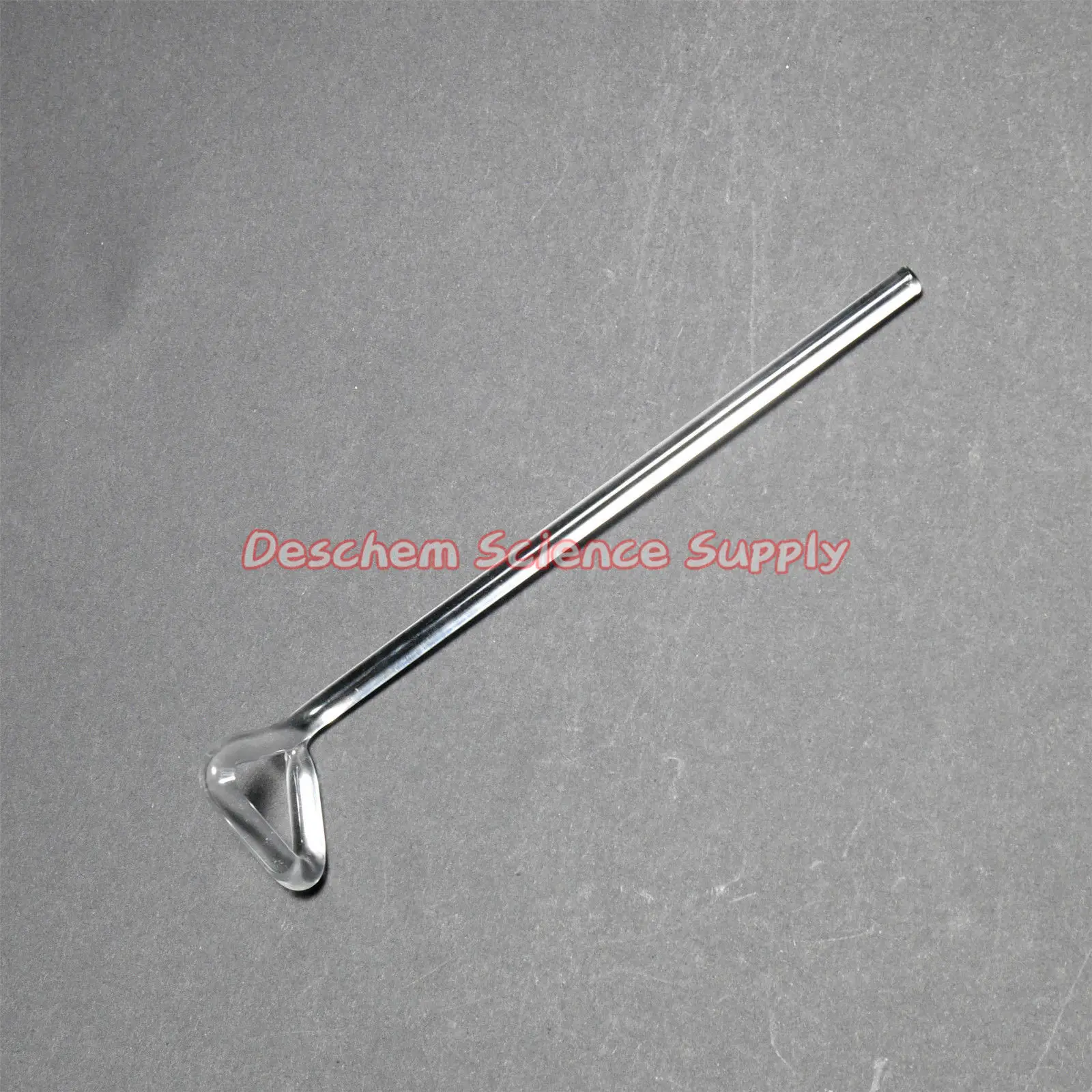 2 шт. треугольный стеклянный шпатель лабораторный стержень общая длина около 165