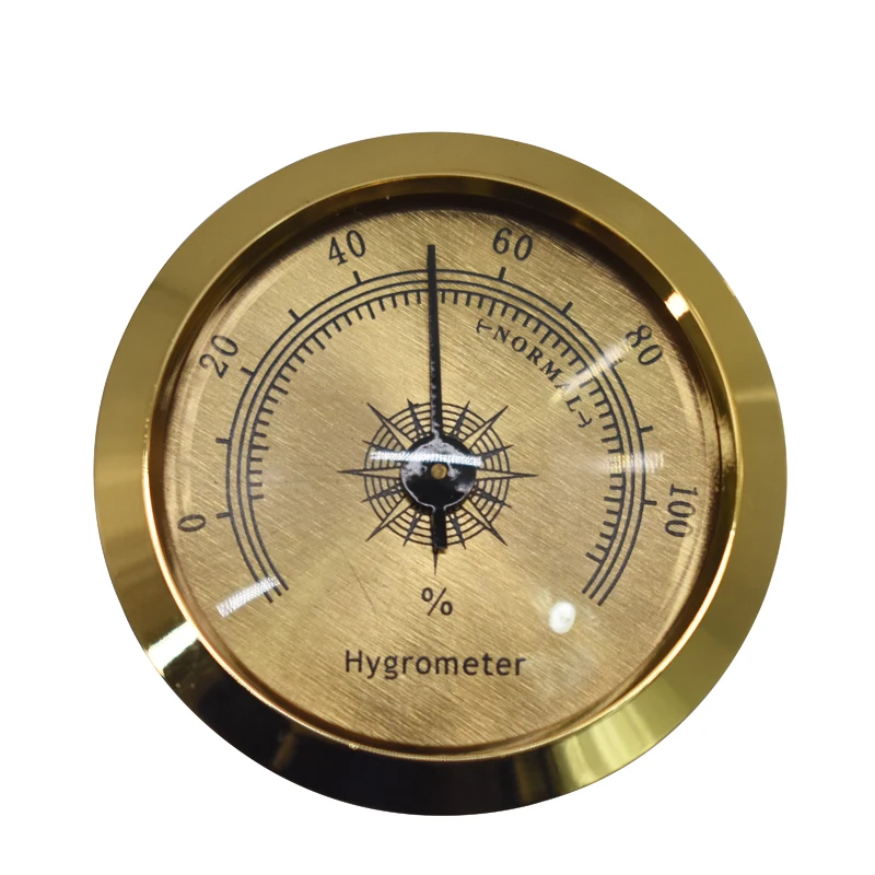 Precision Cigar Hygrometer Accurate Portable Mini Mechanical Humidor Hygrometers Round Humidity Detector Accessories For Cigars