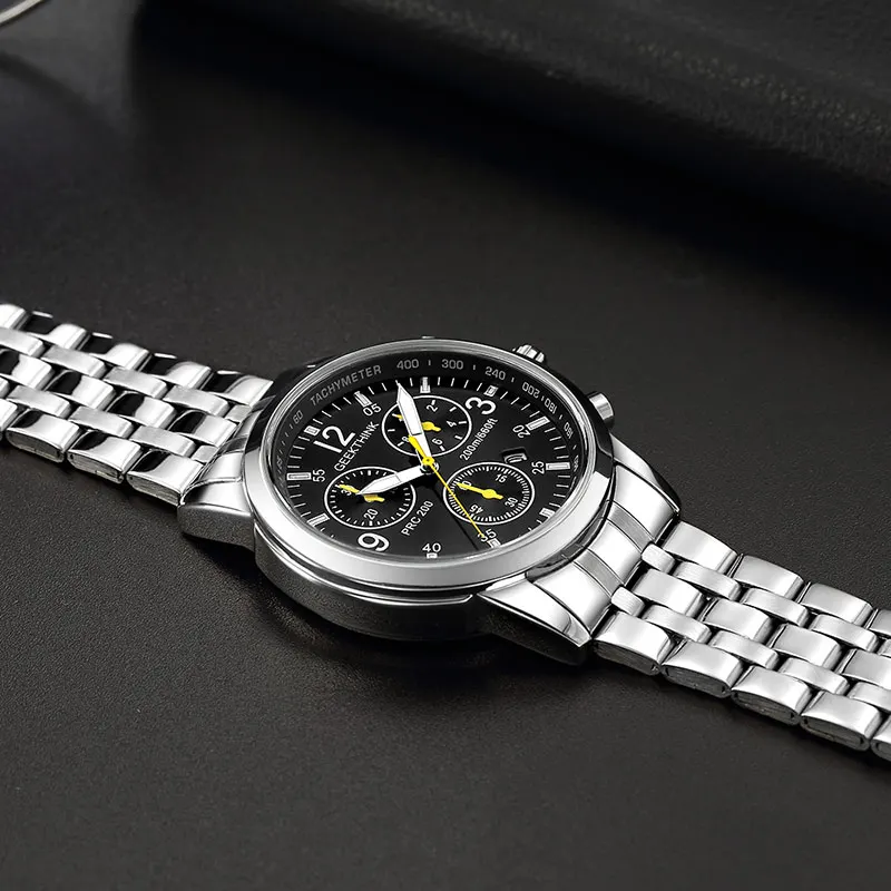 Новинка 2018 мужские часы от топ бренда светящиеся кварцевые наручные