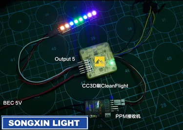 Светодиодные лампы WS2812 5050 RGB 8 каналов 1 шт. встроенная полноцветная макетная
