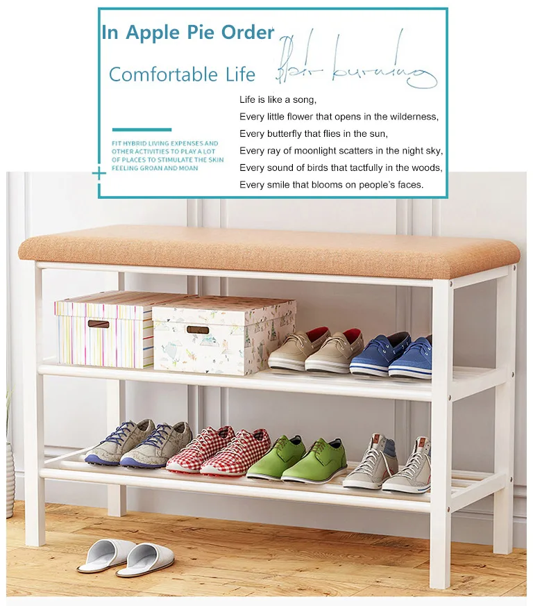 Simple Multi-layer Shoe Rack Economic Storage Rack Shoe Cabinet Entrance Space-saving Assembly Change Shoe Bench Home Furniture