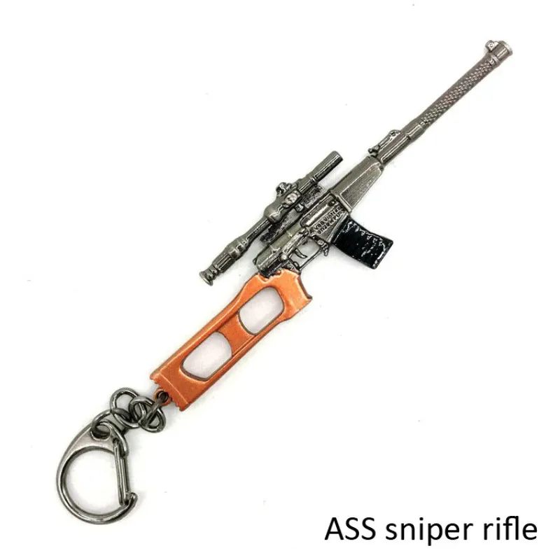 PUBG CS брелки Playerunknown's Battlegrounds AKW AWM MK14 пистолет Модель 10 см Автомобильный Брелок пряжка модель mannen cadeau для детей