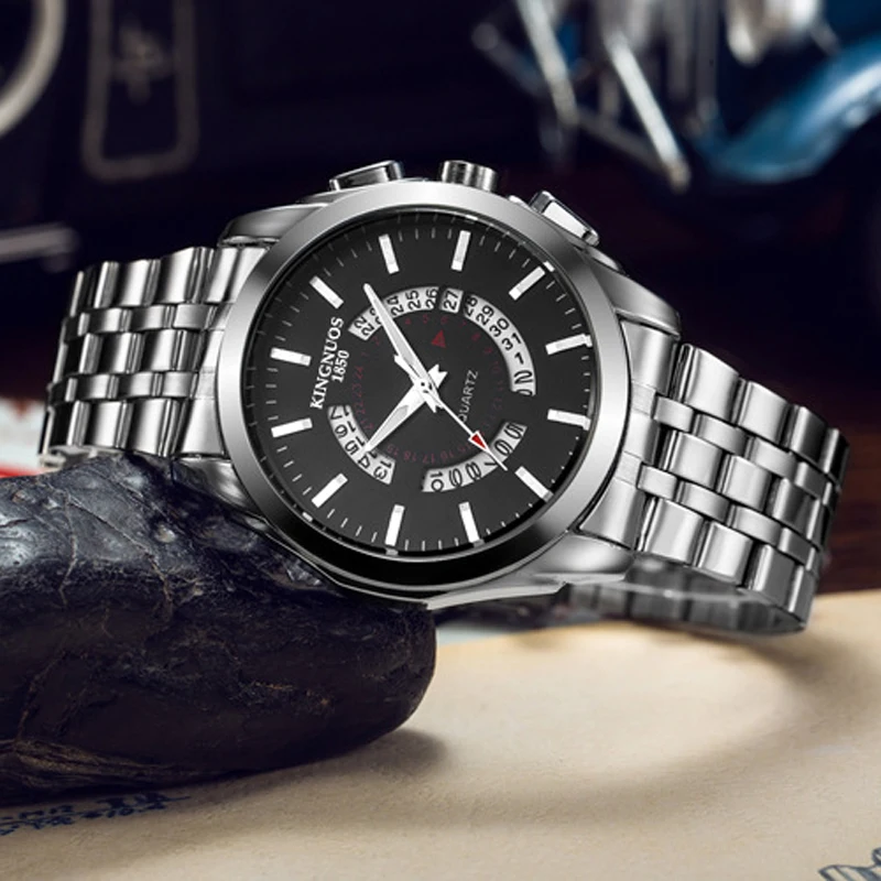 Reloj Hombre 2020 модные деловые мужские часы европейские хит продаж кварцевые наручные