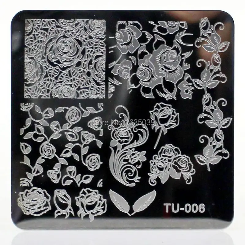 Бесплатная доставка Дизайн ногтей рисунок пластины шаблон набор для декора диск